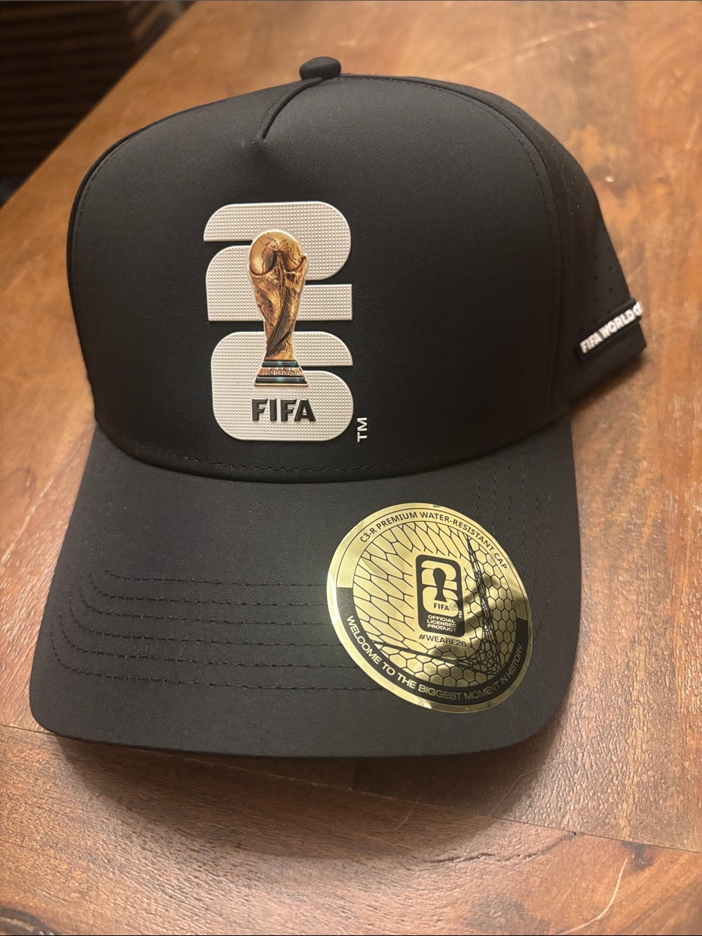 Black World Cup Trophy Cap